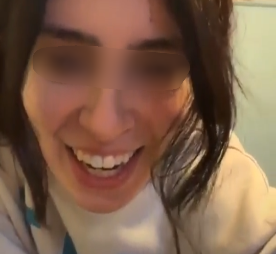 Slut flash tits on Instagram live