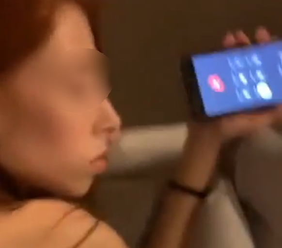 On phone with her bf